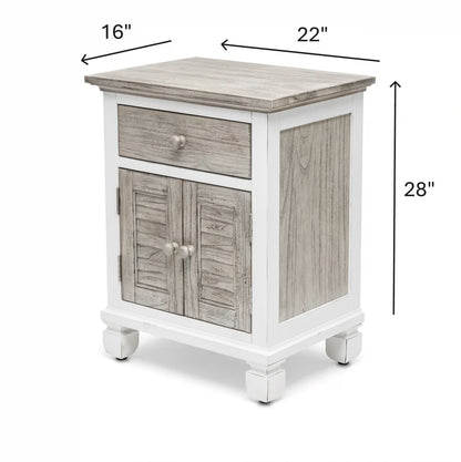 Waverly | Three Drawer Coastal Nightstand