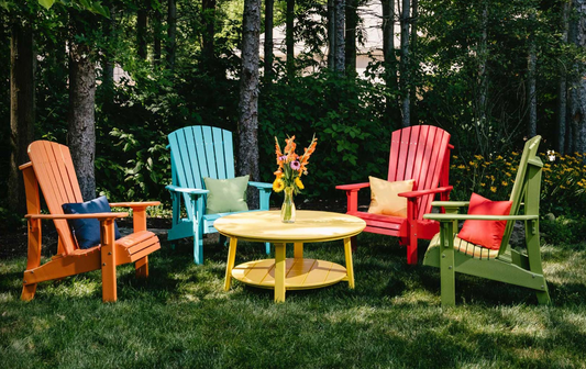 Outdoor Bundle | 4 Adirondack Chair Conversation Set