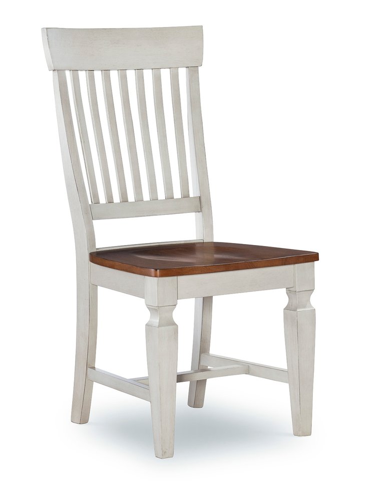Vista | Slat Back Chair - Hickory & Shell