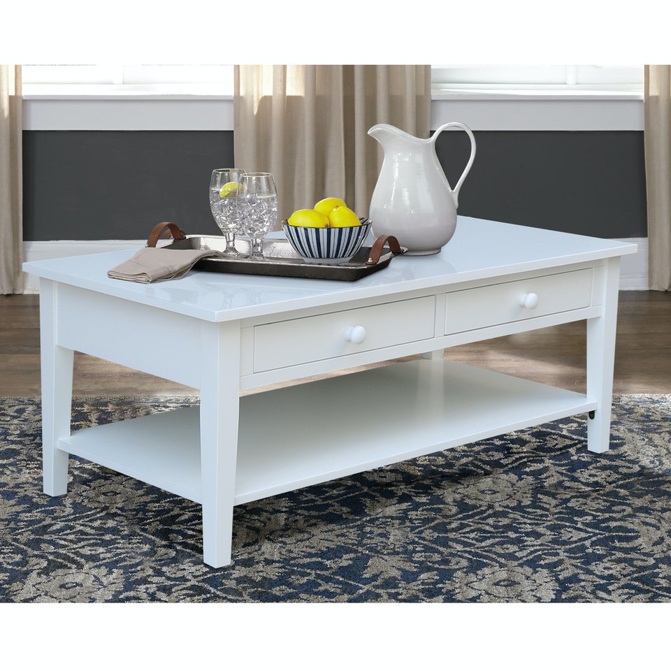 Destinations | Spencer Coffee Table - Pure White