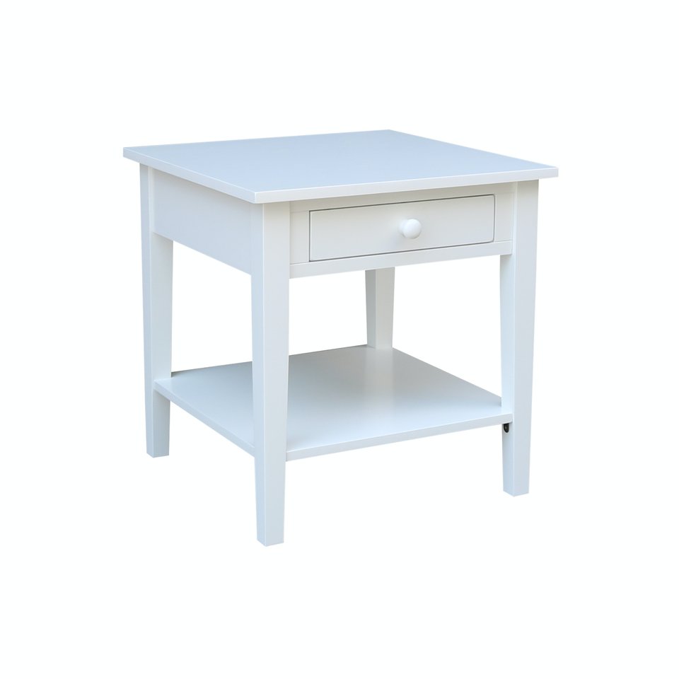 Destinations | Spencer End Table - Pure White