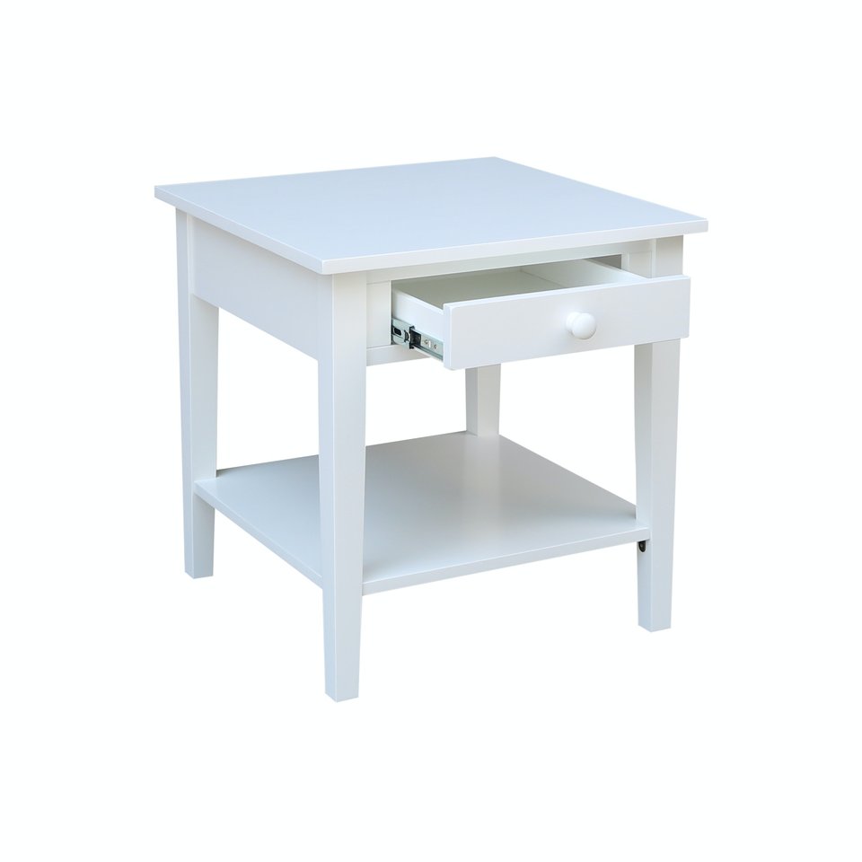 Destinations | Spencer End Table - Pure White