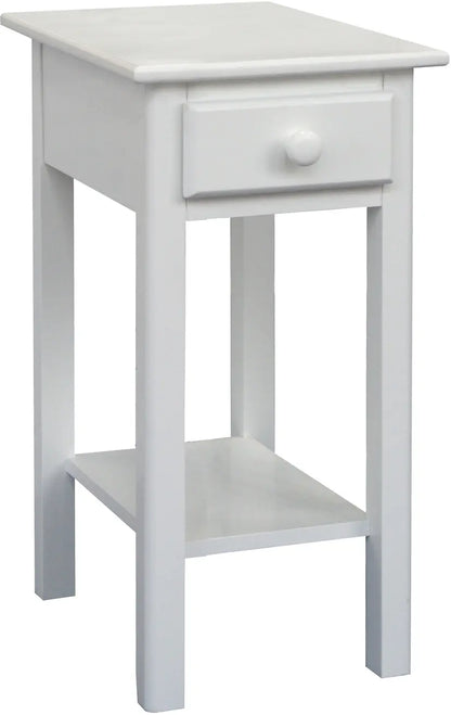 Sunset | 1 Drawer 13" Nightstand – Coastal White Finish