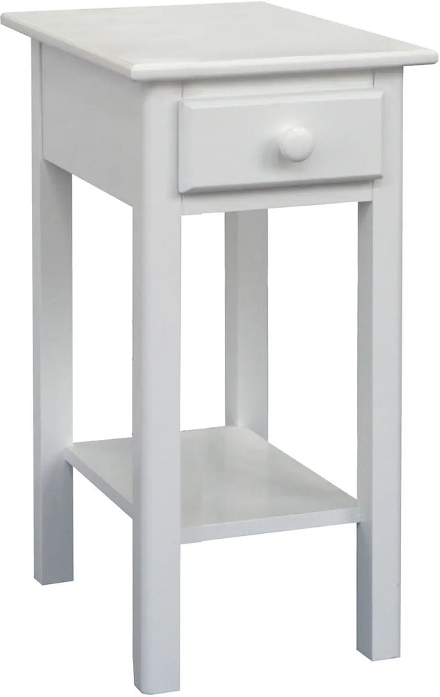 Sunset | 1 Drawer 13" Nightstand – Coastal White Finish