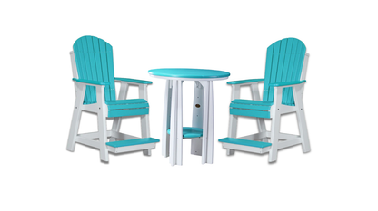 Outdoor Bundle | Adirondack Balcony Set w/ 36" Round Table