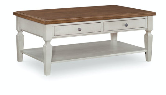 Vista | Coffee Table - Hickory & Shell