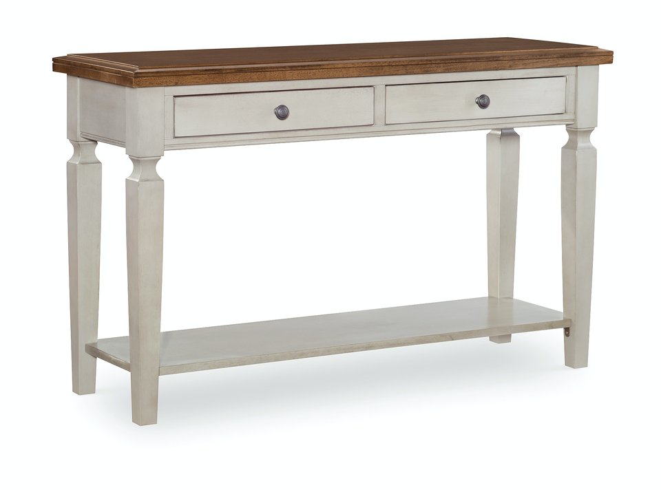 Vista | Sofa Table - Hickory & Shell