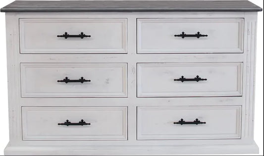 Waverly | Six Drawer Two Door Coastal Dresser