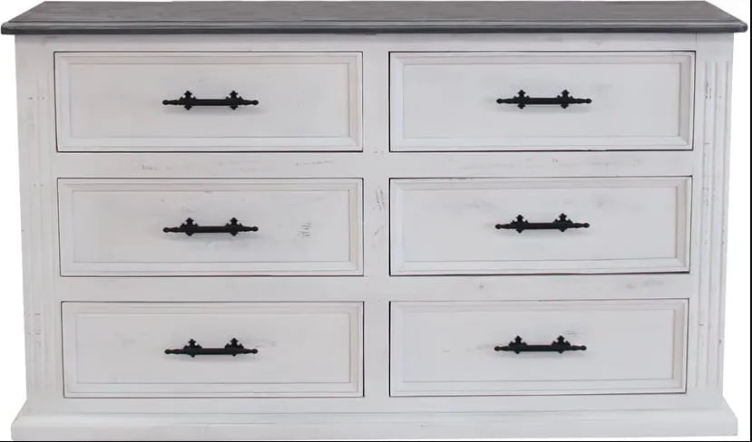 Waverly | Six Drawer Two Door Coastal Dresser