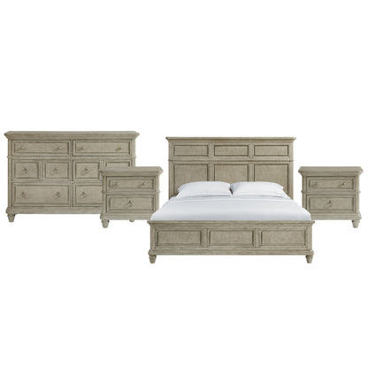 Whit-Ash - Panel Bedroom Set