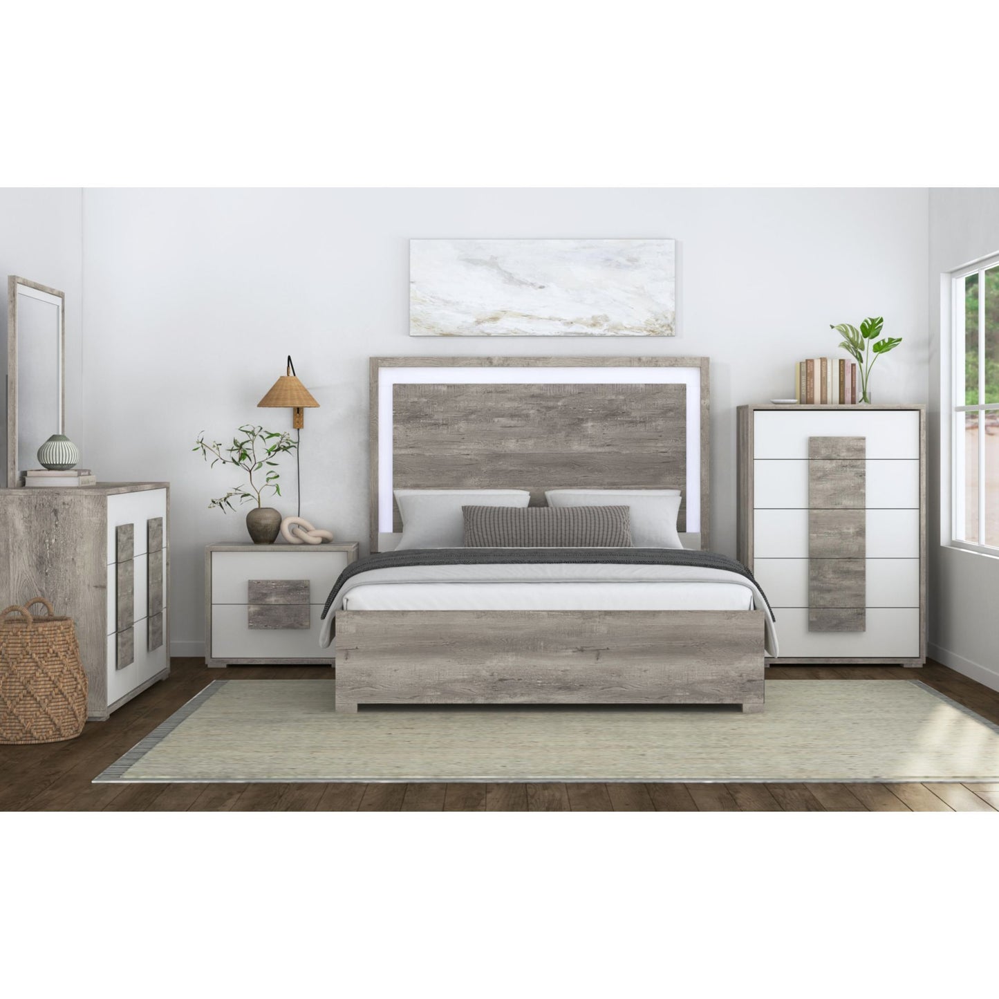 San Matteo - 5-Drawer Chest - Gray