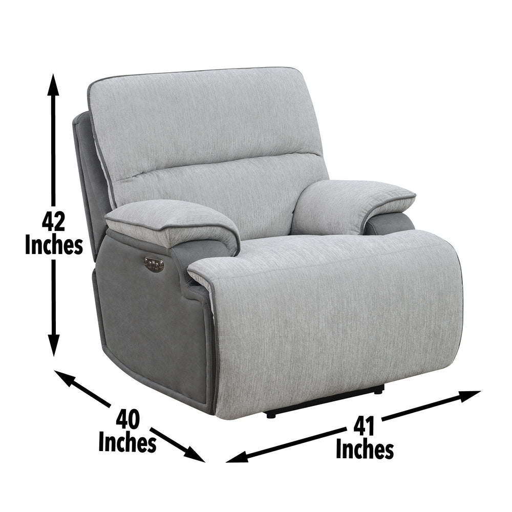 Cyprus - Recliner Chair - Gray