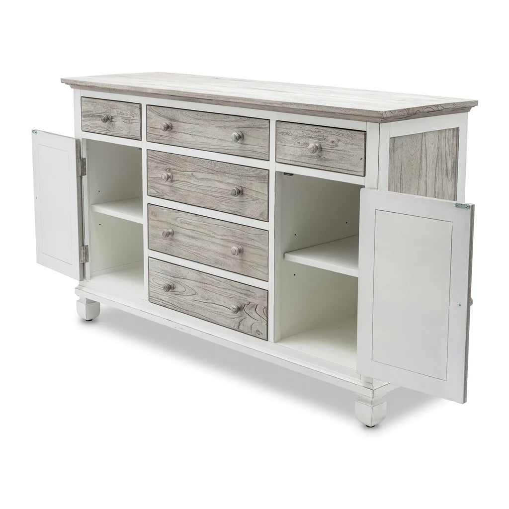 Waverly | Six Drawer Two Door Coastal Dresser