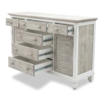 Waverly | Six Drawer Two Door Coastal Dresser