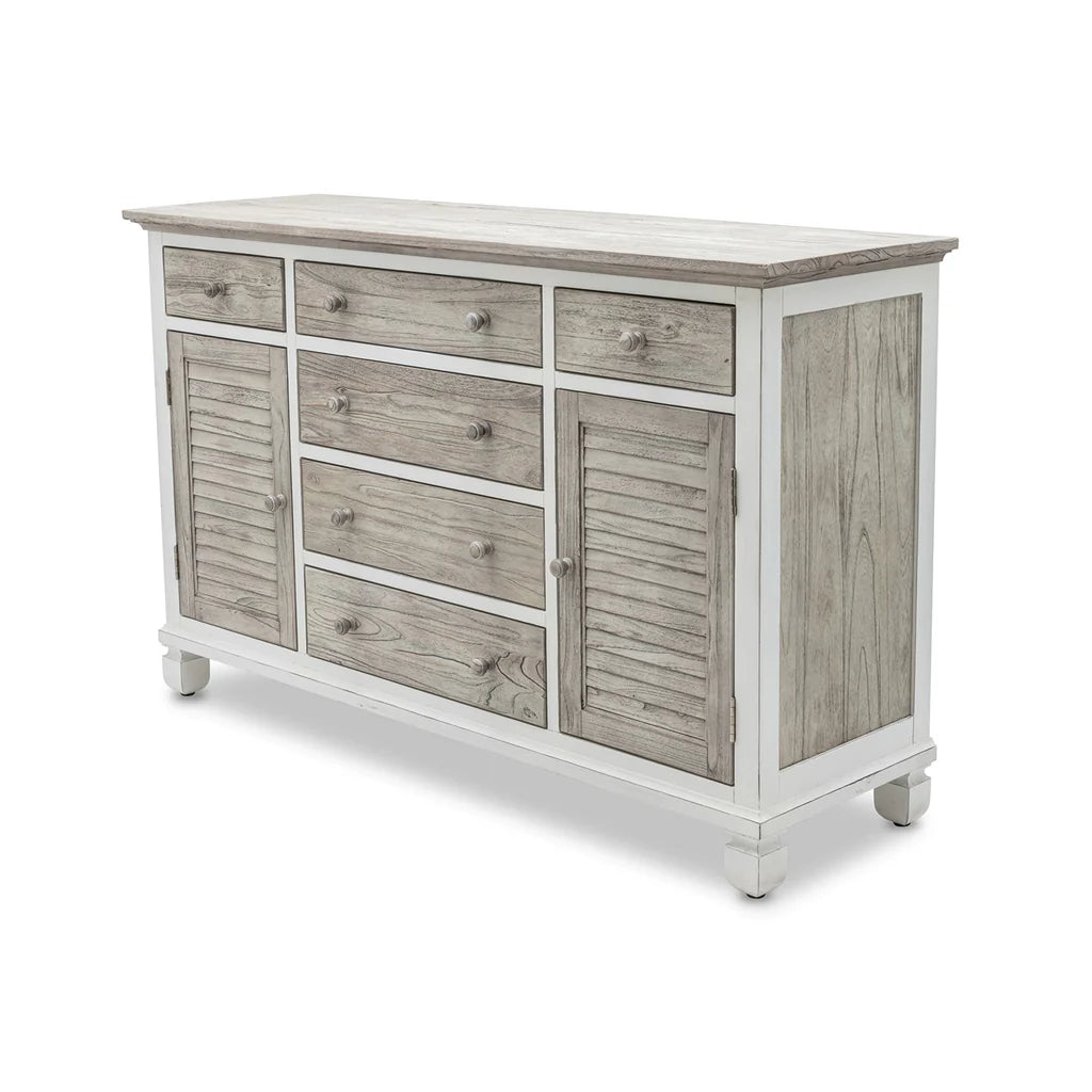 Waverly | Six Drawer Two Door Coastal Dresser