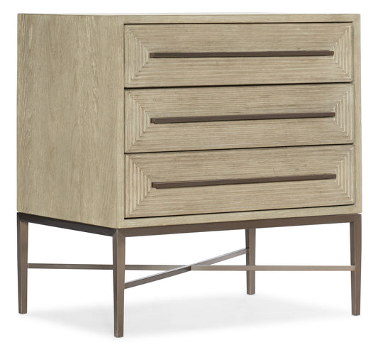 Cascade - 3-Drawer Nightstand - Light Brown