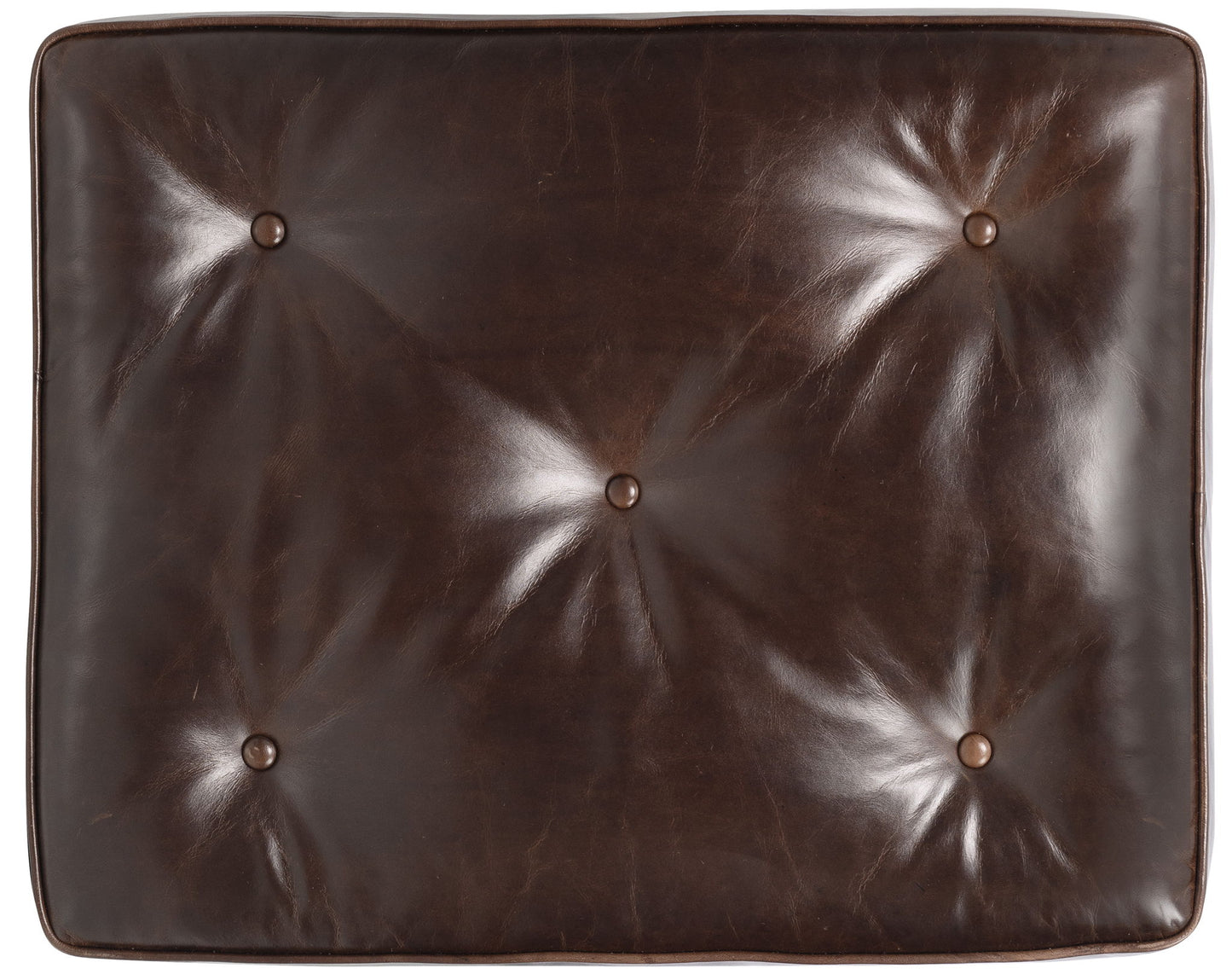CC - Belvedere Tufted Footstool - Dark Brown