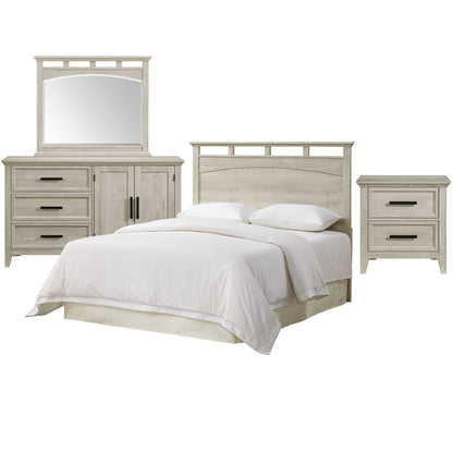 Matias - Bedroom Set With Queen/Full Headboard, Dresser, Mirror & Nightstand