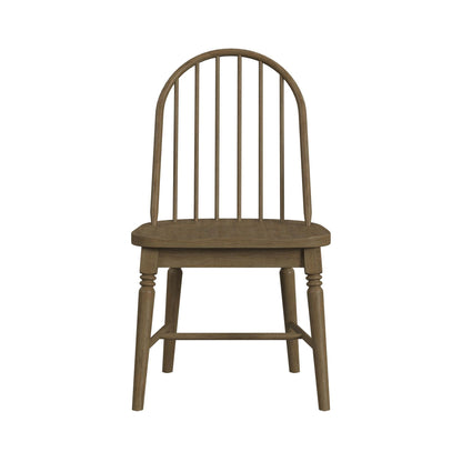 Heritage - Windsor Side Chair (Set of 2) With Leveler - Oak Brown