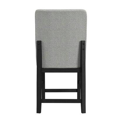 Portland - Square Back Counter Stool (Set of 2) - Black / Gray