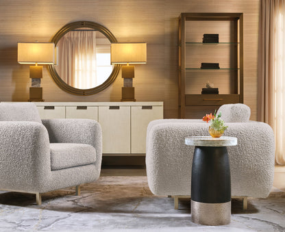 Chapman - Martini Table - Black / Silver
