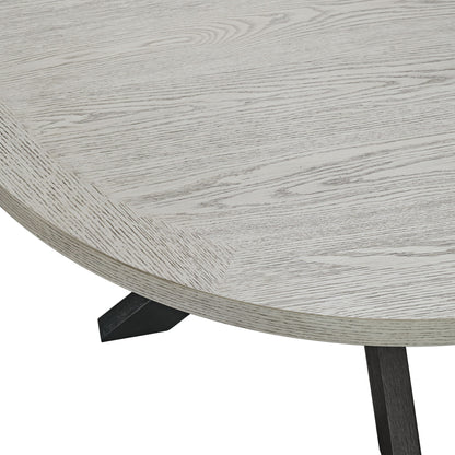 Axel - Round Dining Table - Espresso / Light Gray