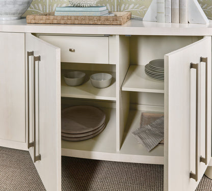 Melange - Bar None Credenza - White