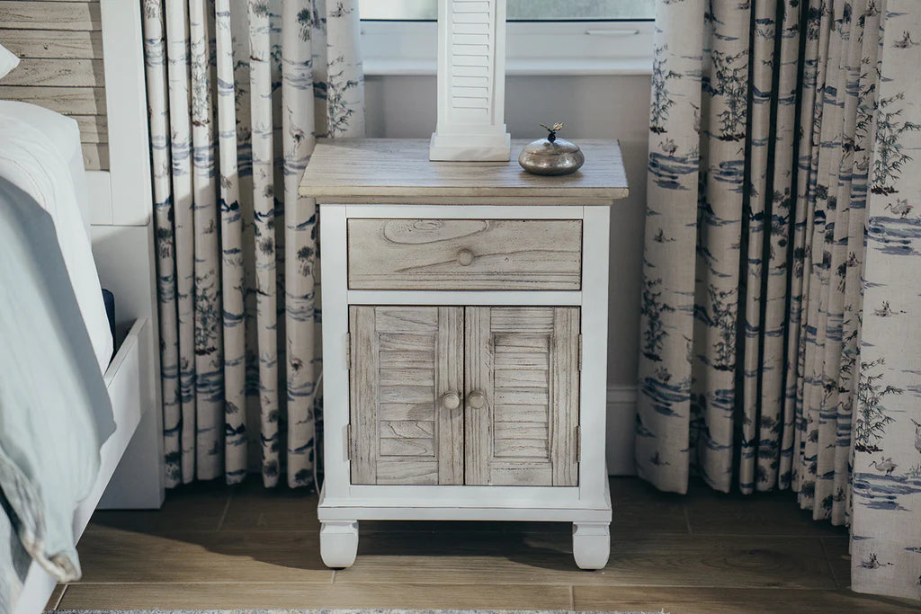Waverly | Three Drawer Coastal Nightstand