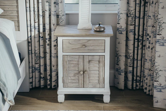 Waverly | Three Drawer Coastal Nightstand