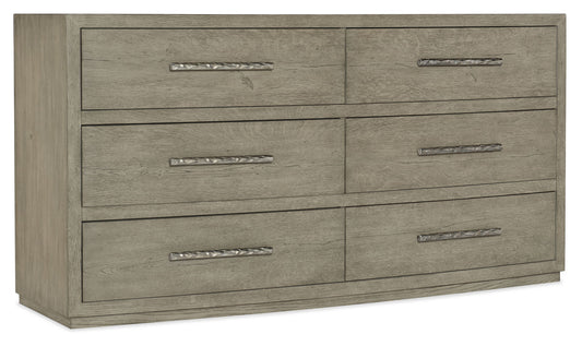 Linville Falls - Chimney Gap 6-Drawer Dresser - Gray