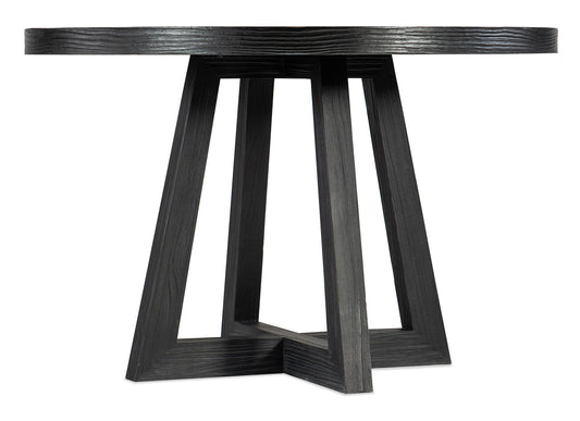 Chapman - Shou Sugi Ban Petite Round Dining Table - Black