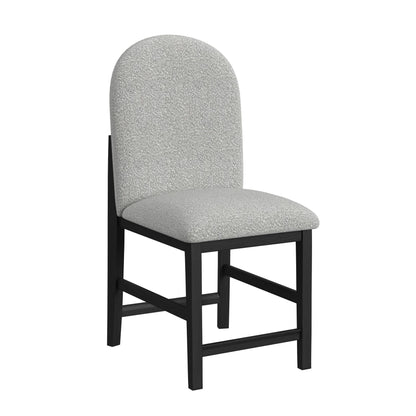 Portland - Round Back Counter Stool (Set of 2) - Black / Gray