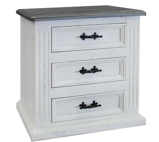 Waverly | Three Drawer Coastal Nightstand