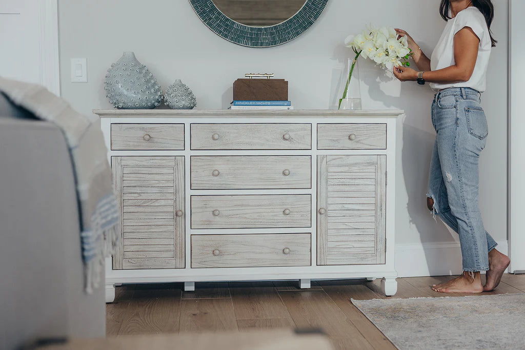 Waverly | Six Drawer Two Door Coastal Dresser