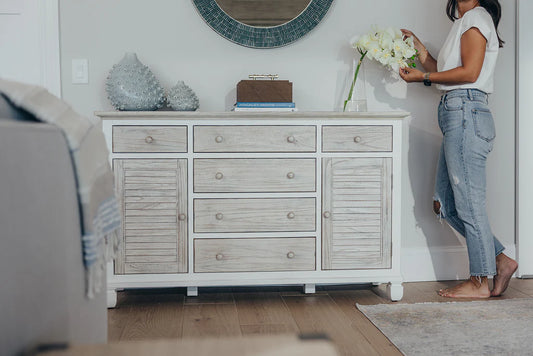 Waverly | Six Drawer Two Door Coastal Dresser