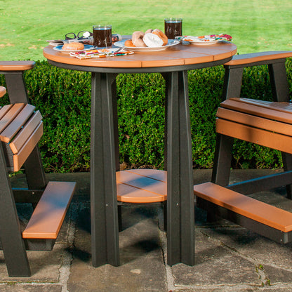 LuxCraft Balcony Table | 36" Counter-Height Outdoor Poly Table