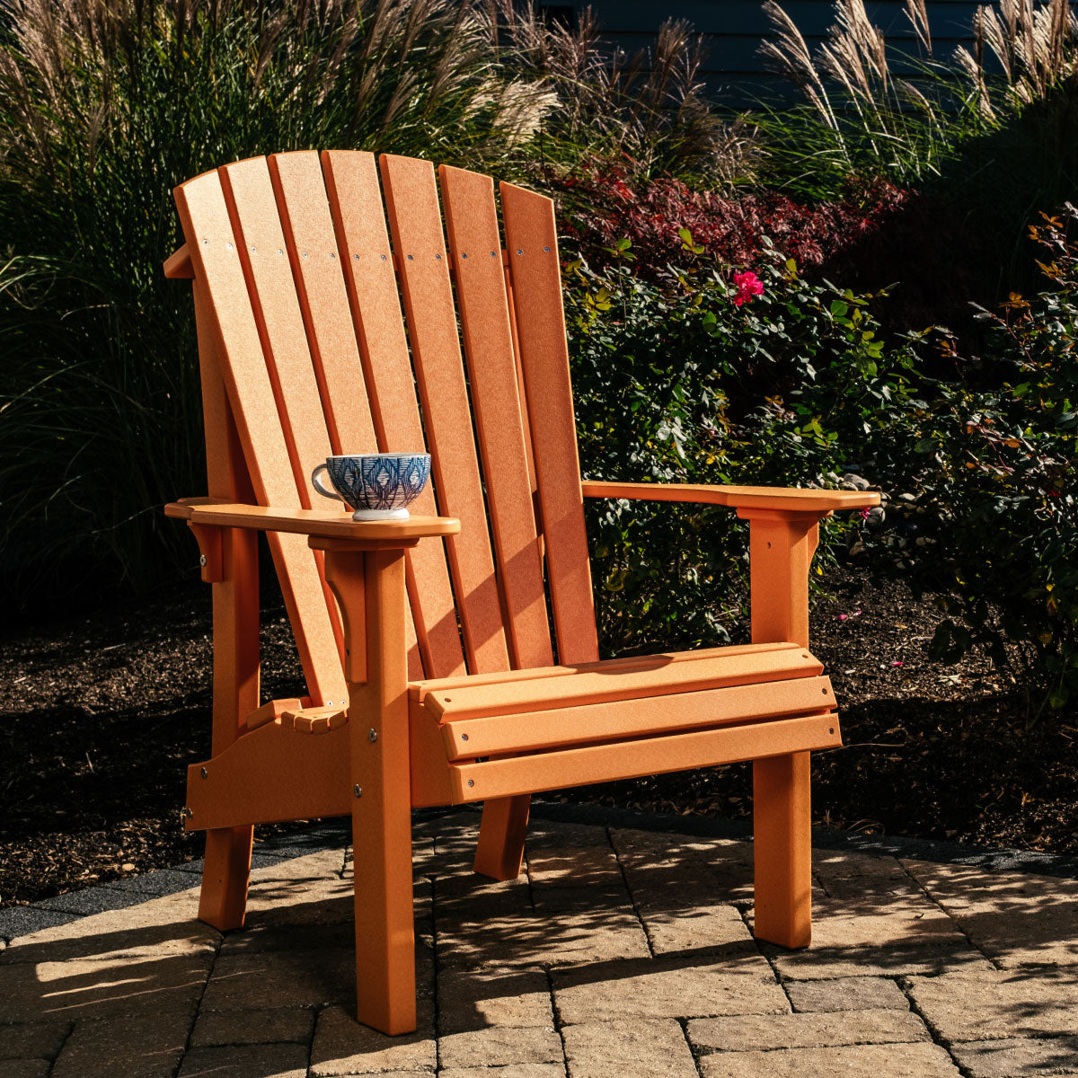 LuxCraft Royal Adirondack Chair | Elevated Seat Poly Outdoor Chair