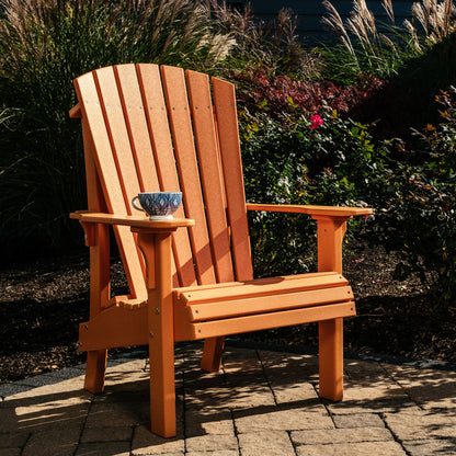 LuxCraft Royal Adirondack Chair | Elevated Seat Poly Outdoor Chair