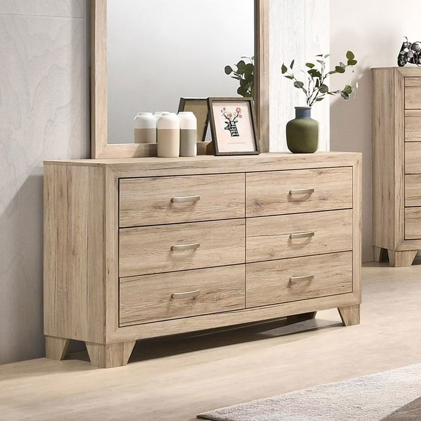 ACME | Miquell 6-Drawer Wooden Dresser in Natural