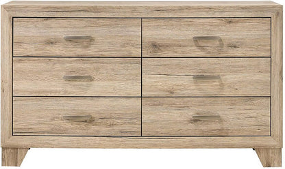 ACME | Miquell 6-Drawer Wooden Dresser in Natural