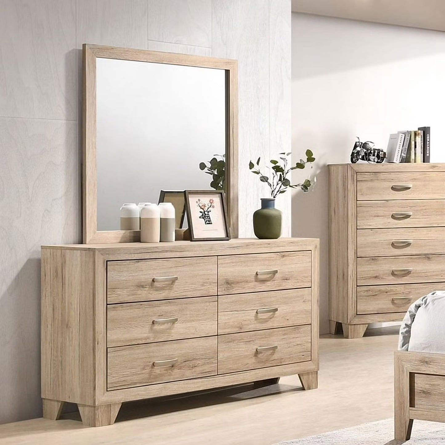 ACME | Miquell 6-Drawer Wooden Dresser in Natural