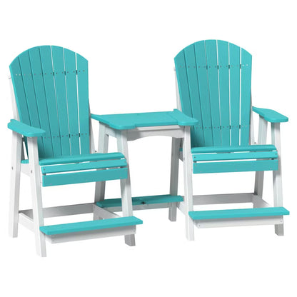 Outdoor Bundle | Adirondack Balcony With Tete-a-Tete Table Set