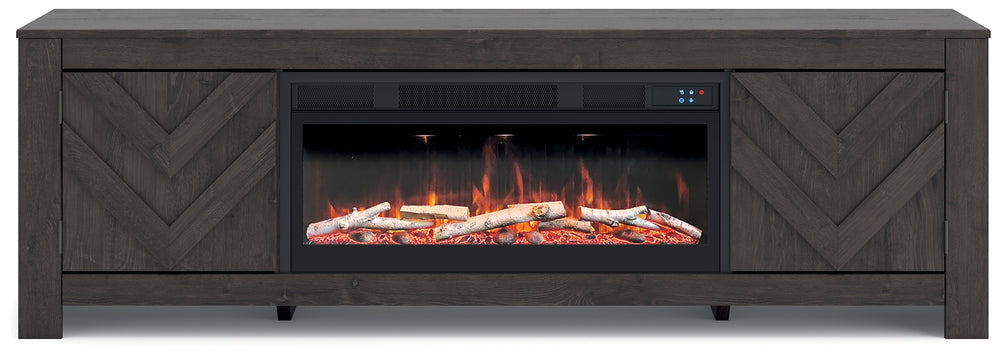 Cayboni 71" TV Stand with Electric Fireplace