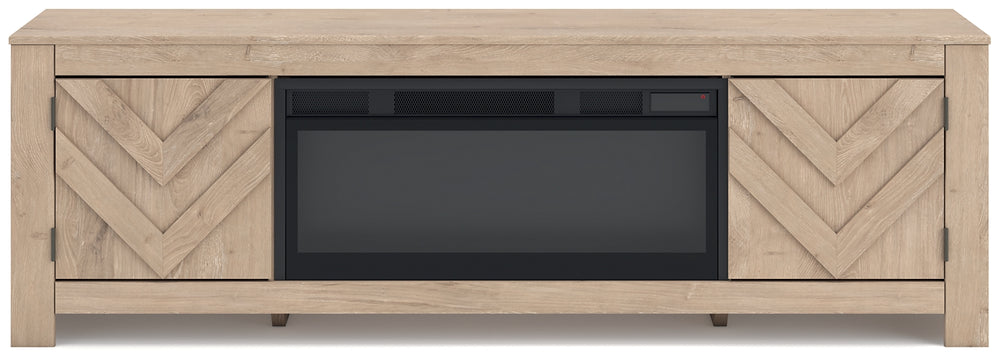 Cayboni 71" TV Stand with Electric Fireplace
