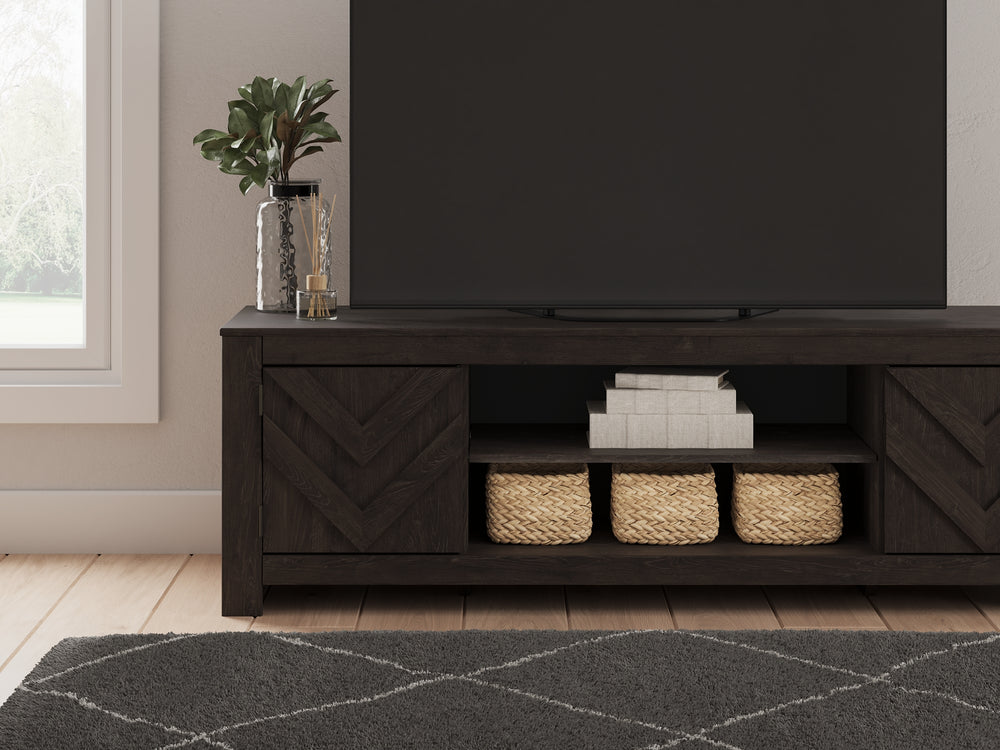 Cayboni LG TV Stand w/Fireplace Option