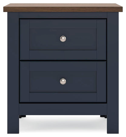 Landocken Two Drawer Night Stand