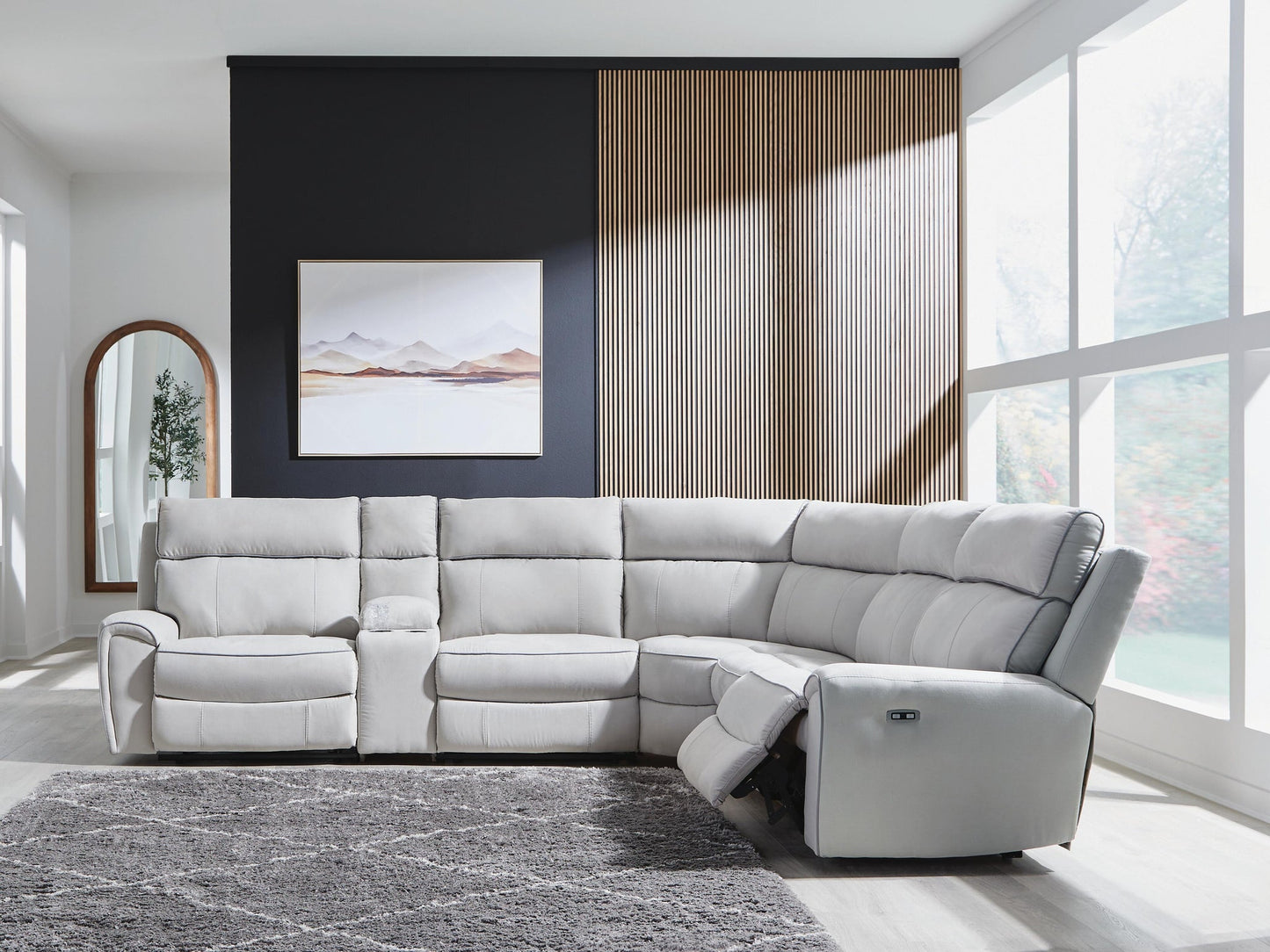 Social Pointe 6-Piece Power Reclining Sectional