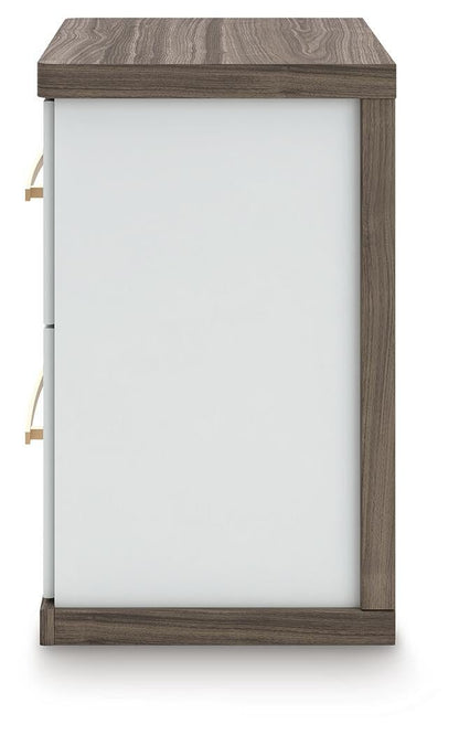 Kendanport Two Drawer Night Stand
