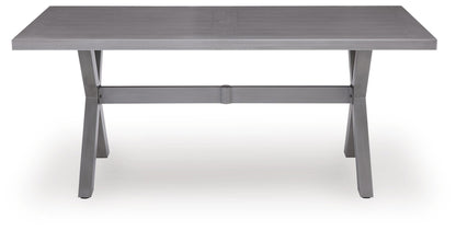 Half Moon Beach RECT Dining Table w/UMB OPT