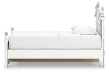 Kozlani Twin Upholstered Panel Storage Bed